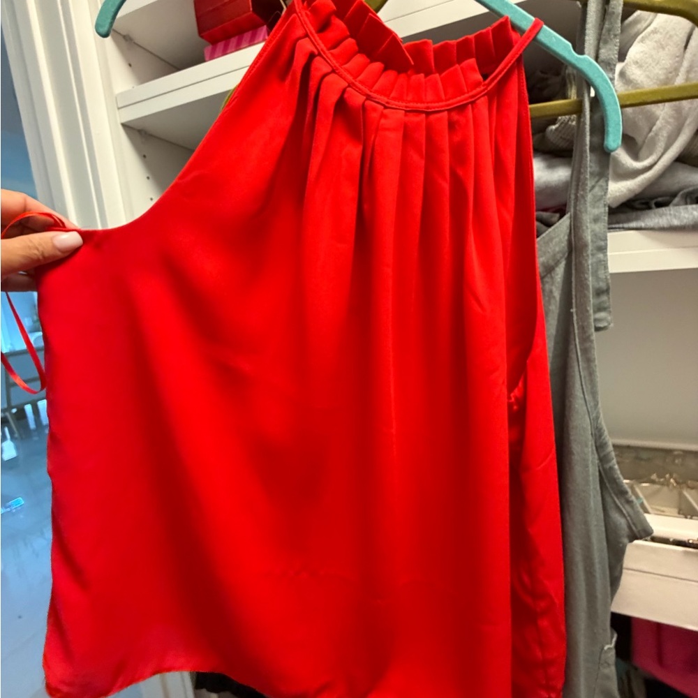 Elegant Red Women's Top